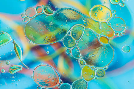 Oxygen bubbles in a liquid as background