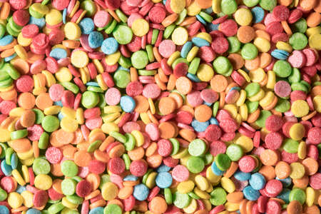 Background and texture of sweet delicious jelly candies