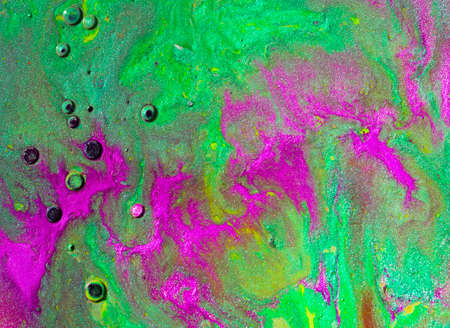 Beautiful acrylic color abstract background. Colored marble mixed ink abstraction.