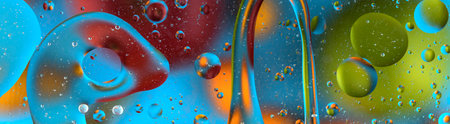 Beautiful acrylic color abstract background. Colored marble mixed ink abstraction