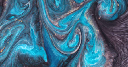 Beautiful acrylic color abstract background. Colored marble mixed ink abstraction.の写真素材