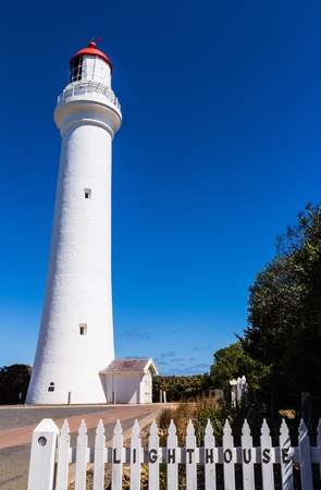 VICTORIA, AUSTRALIA, MARCH 1, 2013  -  Split Point Lighthouse on the great ocean road in Victoria Australiaのeditorial素材