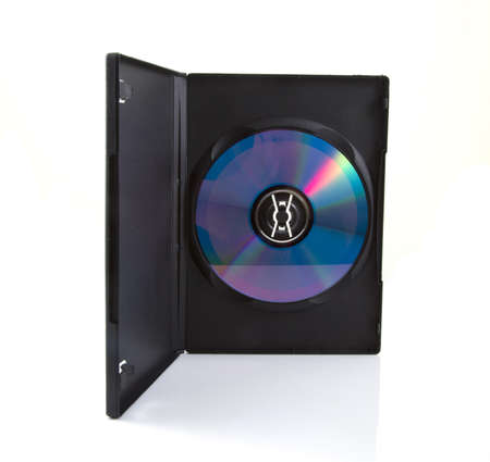CD box with cd on a white background.の写真素材