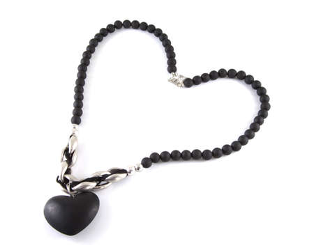 Heart shape necklessの写真素材