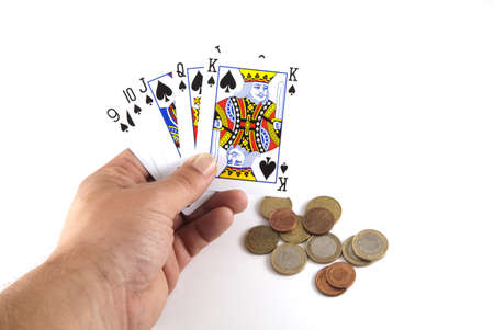 Holding good cards for the jackpot