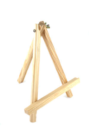 Painter easel on a white background.の写真素材