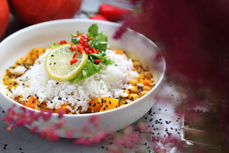 Vegetarian food. Vegetarian cooking. Appetizing vegetarian dishes. A healthy vegetable diet