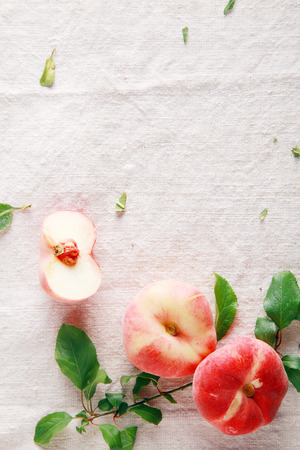 Sweet Fresh Red Apples for Glowing Skin on Table. Good for Wellness Promotion Graphic.の写真素材