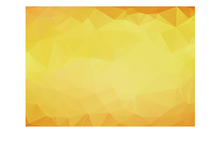 Abstract background pattern of yellow polygons overlaid in gradient color from orange on the edges to light yellow in the centerの写真素材