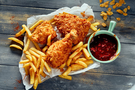 From above of fresh uncooked cod fish fillet and aromatic spices with herbs and lemon for healthy dish recipeの写真素材