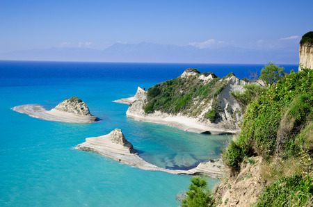 Coast in Corfuの写真素材