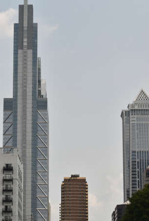 Philadelphia, PA, USA -July 15, 2021: Comcast Technology Center and BNY Mellon Center Viewed from...