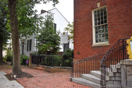 Alexandria, Virginia, USA - October 8, 2021: Exterior of St. Paulâs Episcopal Church in Old Town Alexandriaのeditorial素材