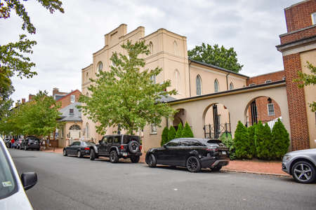 Alexandria, Virginia, USA - October 8, 2021: Exterior of St. Paulâs Episcopal Church in Old Town Alexandriaのeditorial素材