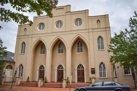 Alexandria, Virginia, USA - October 8, 2021: Exterior of St. Paulâs Episcopal Church in Old Town Alexandriaのeditorial素材