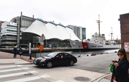Baltimore, Maryland, USA - October 9, 2021: USCG Taney (WHEC-37) at the Baltimore Inner Harborのeditorial素材