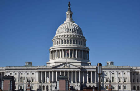Washington, DC, USA - November 1, 2021: U.S. Capitol Building Viewed from the East on a Bright, Clear Dayのeditorial素材