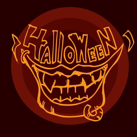halloween smileのイラスト素材
