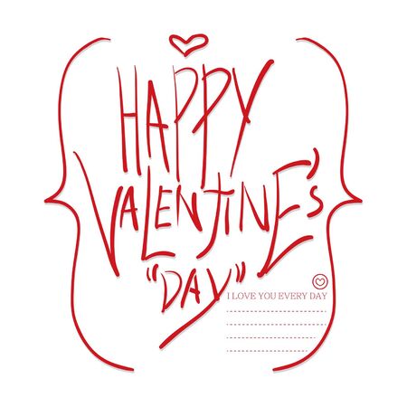 valentine's day card graphic  design templateのイラスト素材