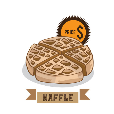 food waffleのイラスト素材
