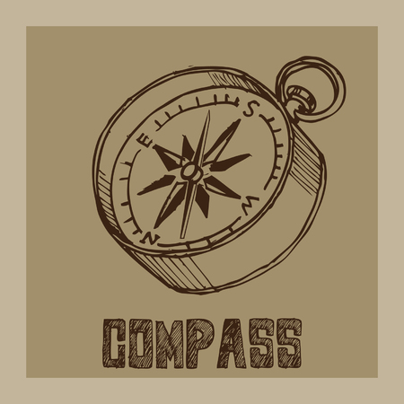 travel compassのイラスト素材