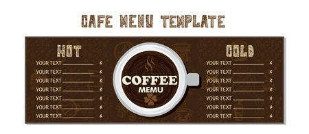 menu cafe template posterのイラスト素材