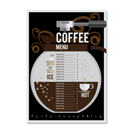 Coffee menu drawing graphic  design illustrate objects templateのイラスト素材