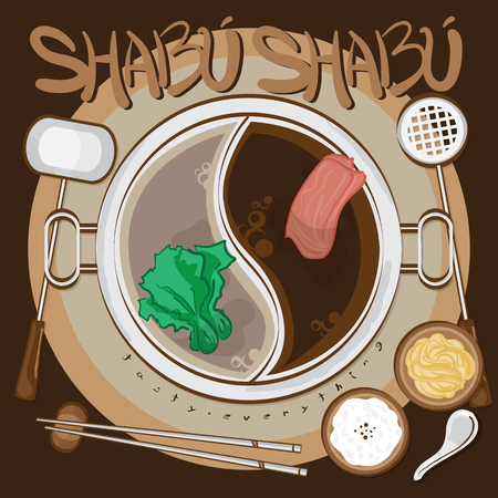 menu sukiyaki drawing graphic design illustrate objects templateのイラスト素材