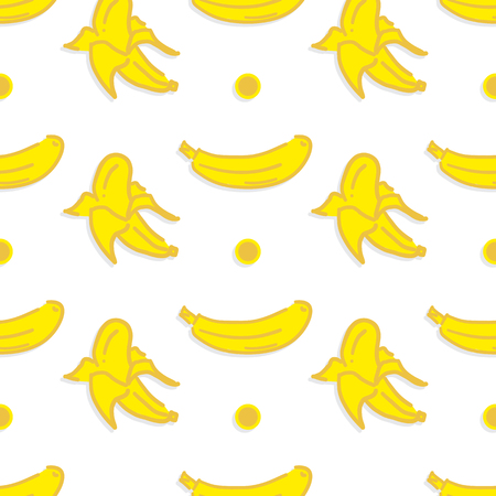 Pattern food fruit bananaのイラスト素材