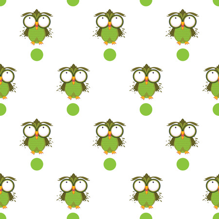 pattern owl graphic cartoon characterのイラスト素材