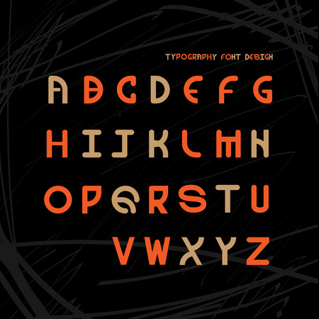 typography font alphabet character letter graphic designのイラスト素材