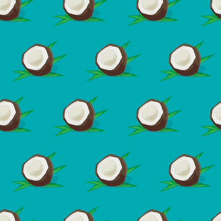 fruit pattern background graphic coconutのイラスト素材