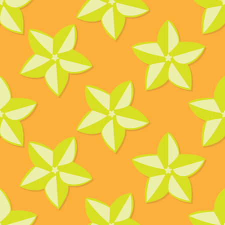 fruit pattern background graphic Carambolaのイラスト素材