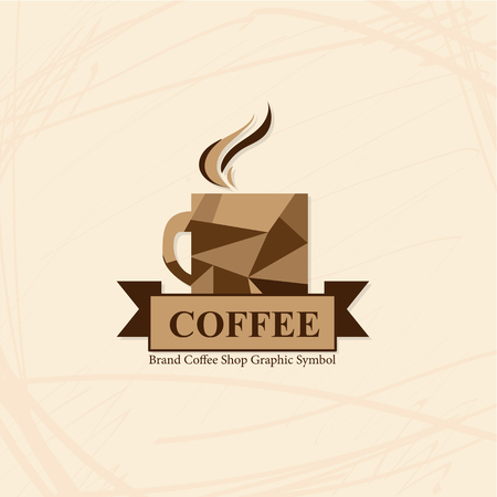 coffee shop cafe logo symbol sign graphic objectのイラスト素材