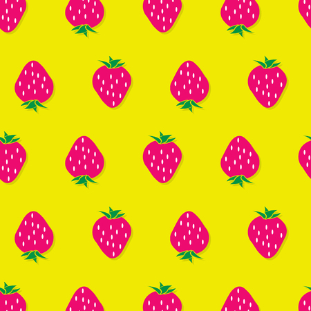 fruit pattern background graphic strawberryのイラスト素材