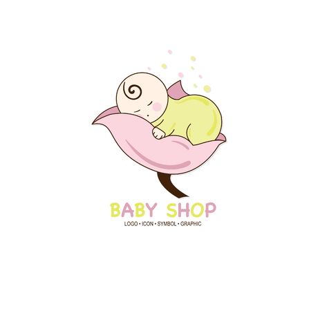 baby graphic icon symbol logoのイラスト素材