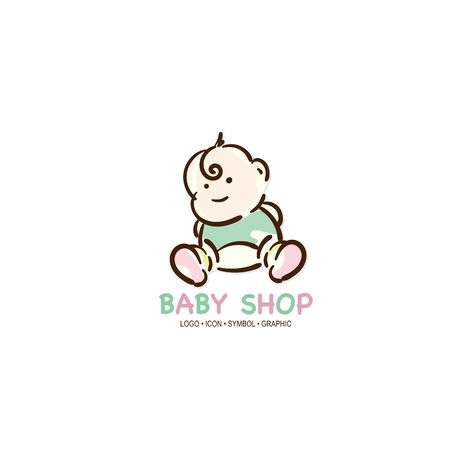 baby graphic icon symbol logoのイラスト素材