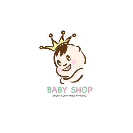 baby graphic icon symbol logoのイラスト素材