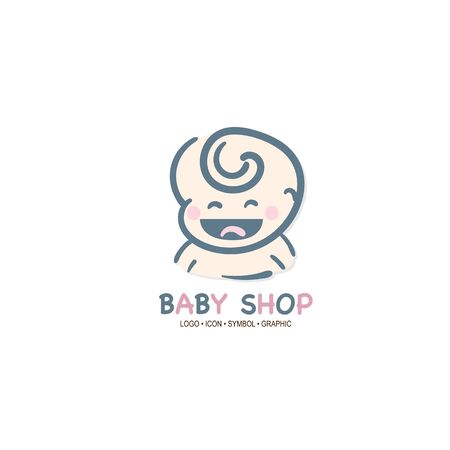 baby graphic icon symbol logoのイラスト素材