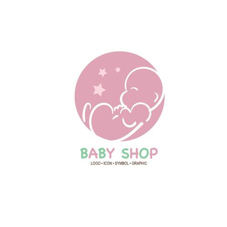baby graphic icon symbol logoのイラスト素材