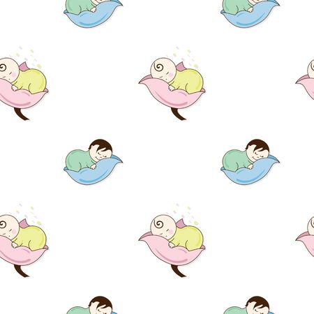 baby graphic pattern wallpaper objectのイラスト素材