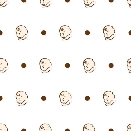 baby graphic pattern wallpaper objectのイラスト素材