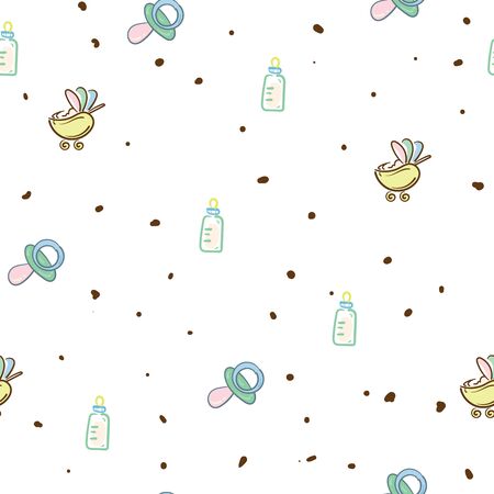 baby graphic pattern wallpaper objectのイラスト素材