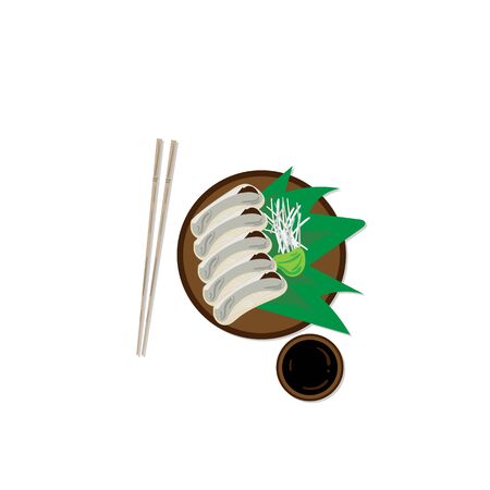 sushi sashimi japan food graphic object restaurantのイラスト素材