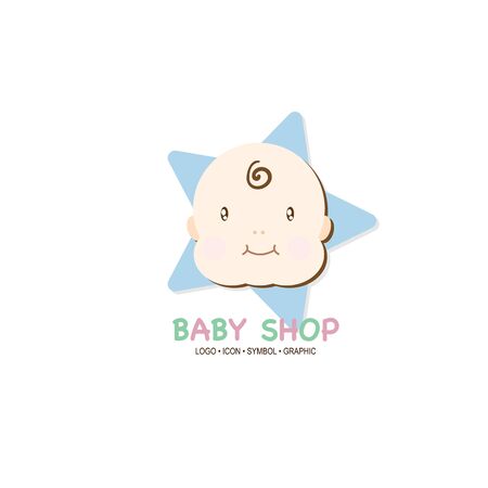 baby graphic icon symbol logoのイラスト素材