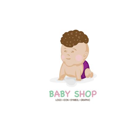baby graphic icon symbol cartoonのイラスト素材