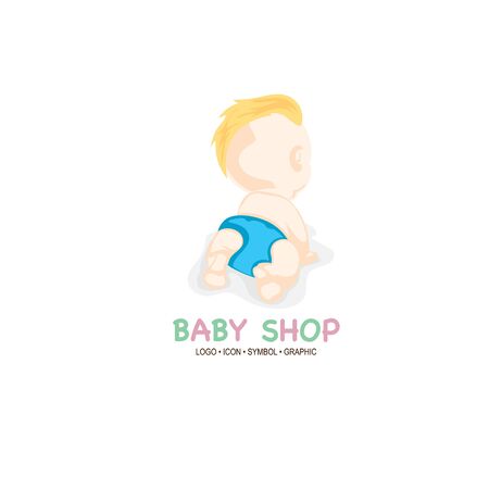 baby graphic icon symbol cartoonのイラスト素材