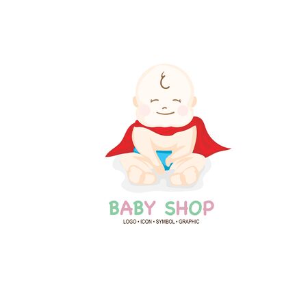 baby graphic icon symbol cartoonのイラスト素材