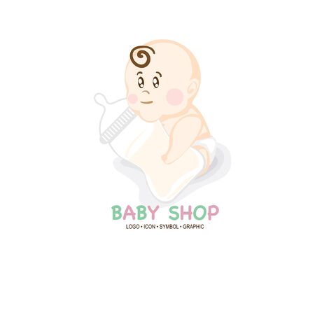baby graphic icon symbol logoのイラスト素材