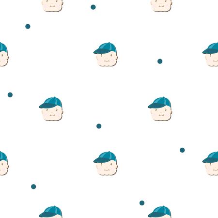 baby graphic pattern wallpaper objectのイラスト素材